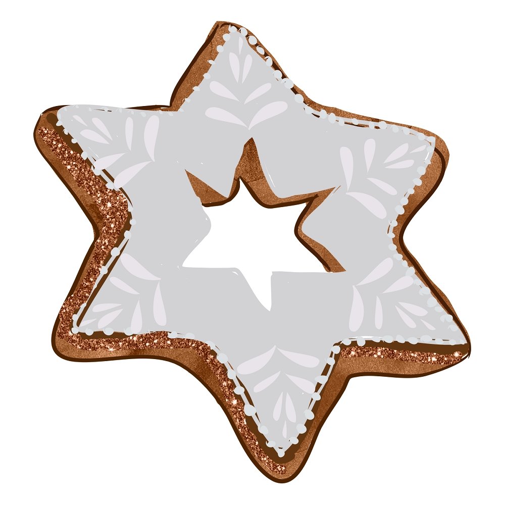 Watercolor Sweet Christmas #12 Fabric Panel