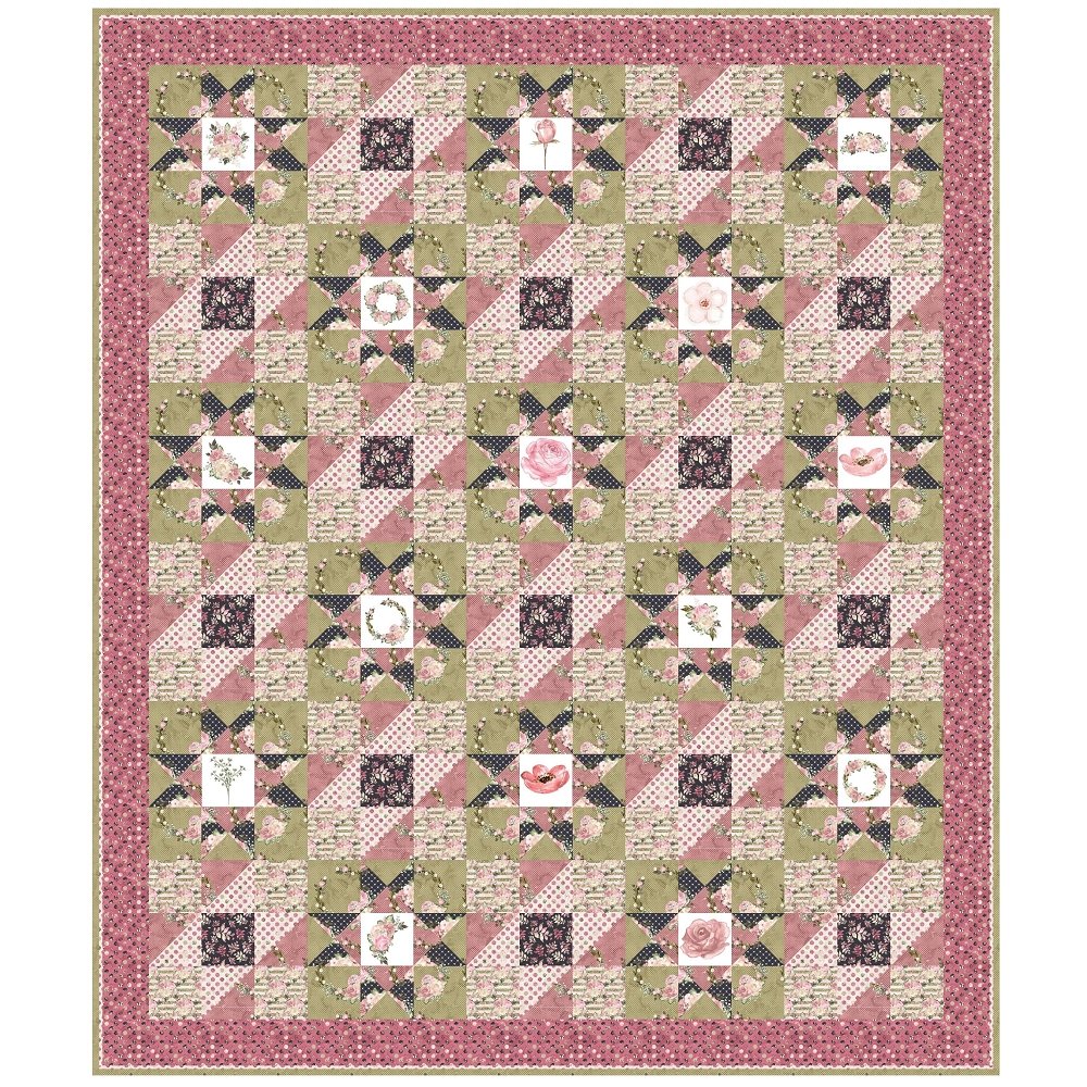 Secret Garden Quilt Pattern - PDF Download