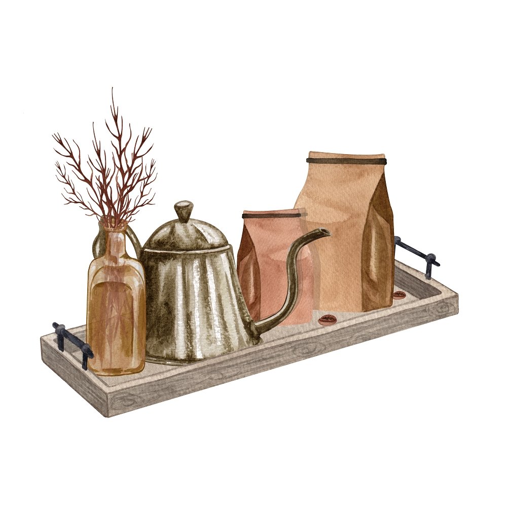 Vintage Table Dcor Fabric Panel