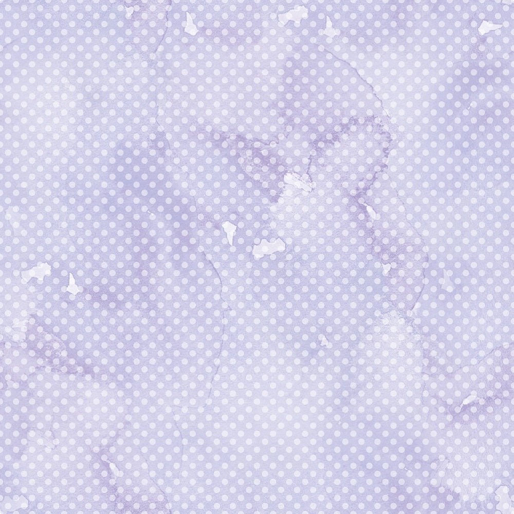 Watercolor Polka Dots Fabric - Purple