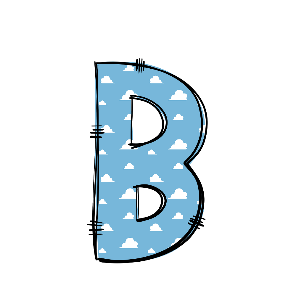 Western Cowboy ''B'' Clouds Fabric Panel