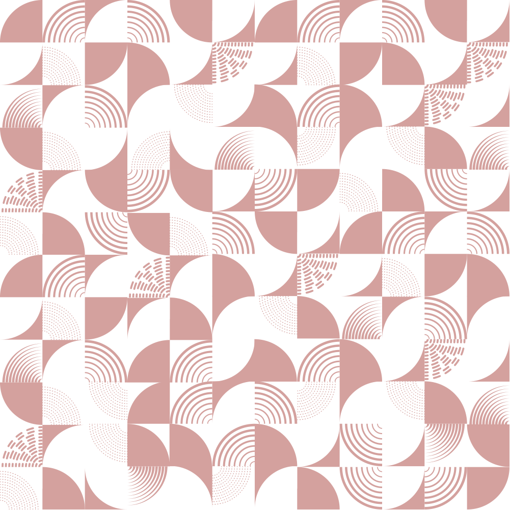 30s Art Deco Swirls Fabric - Rose Gold