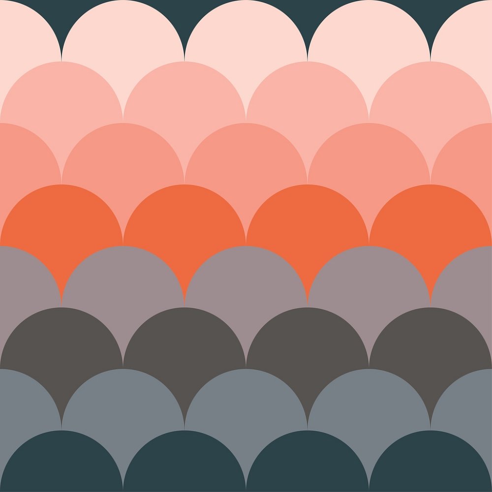 70's Retro Scallop Fabric