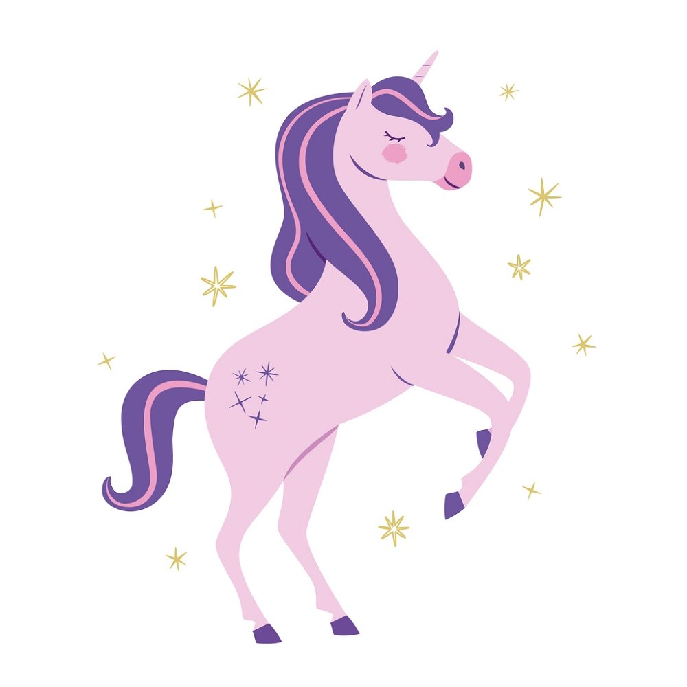 Twinkling Unicorn Fabric Panel