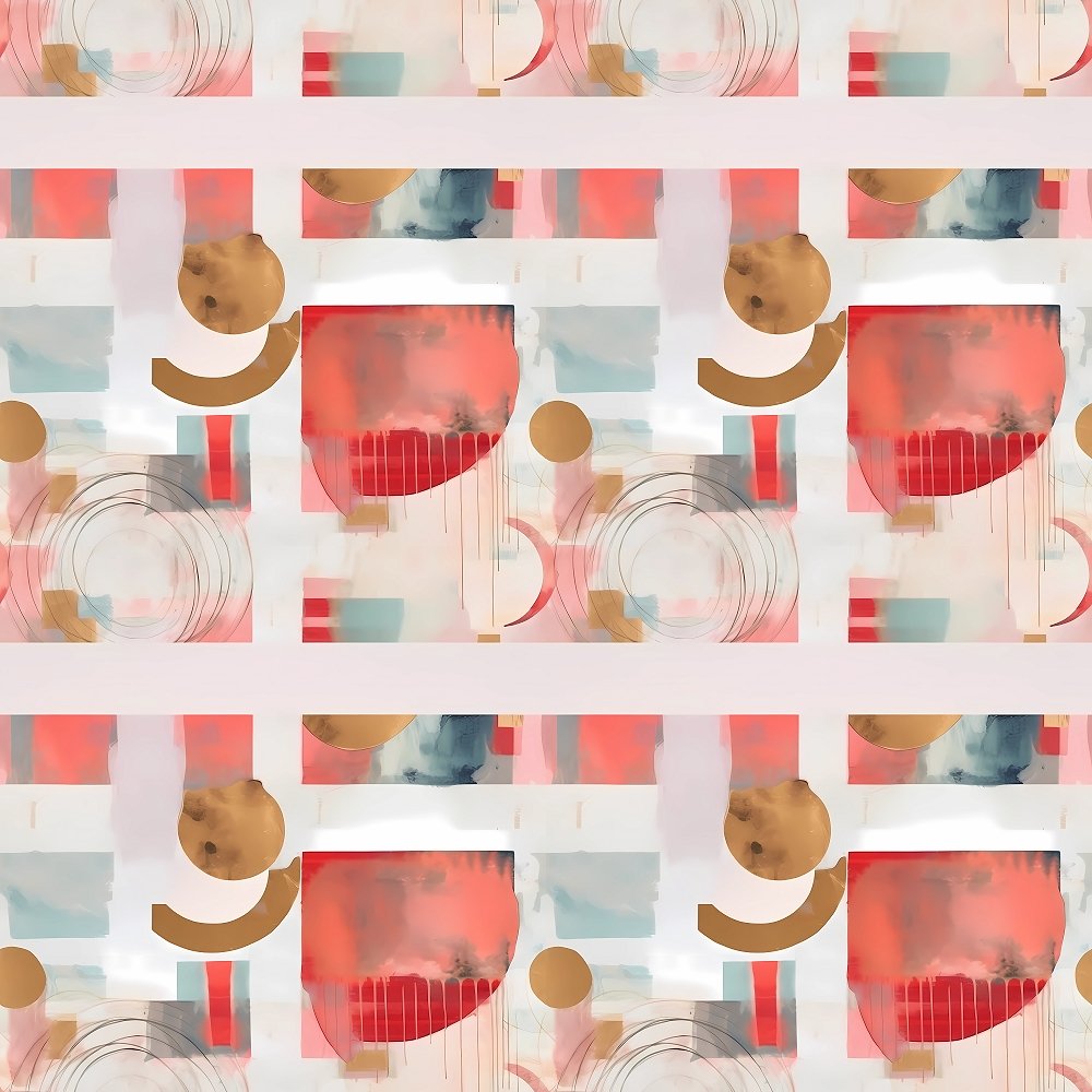 Watercolor Abstract Pattern #1 Fabric