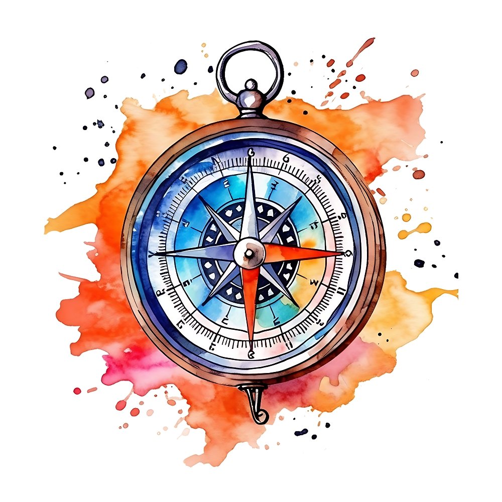 Watercolor Camping #3 Fabric Panel