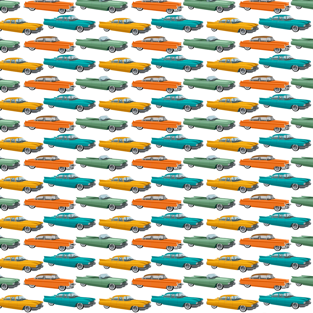 1950's Car Fabrics - Multi