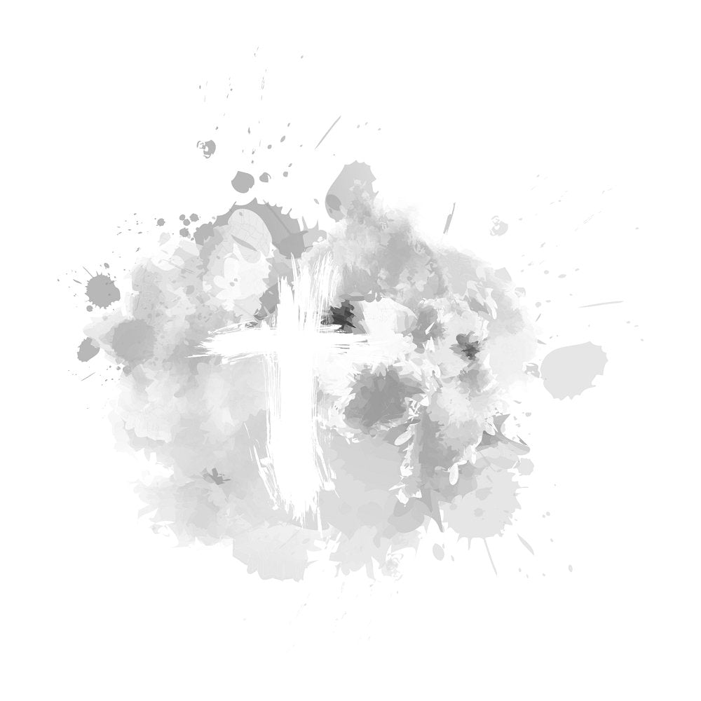 Abstract Grunge Cross Fabric Panel