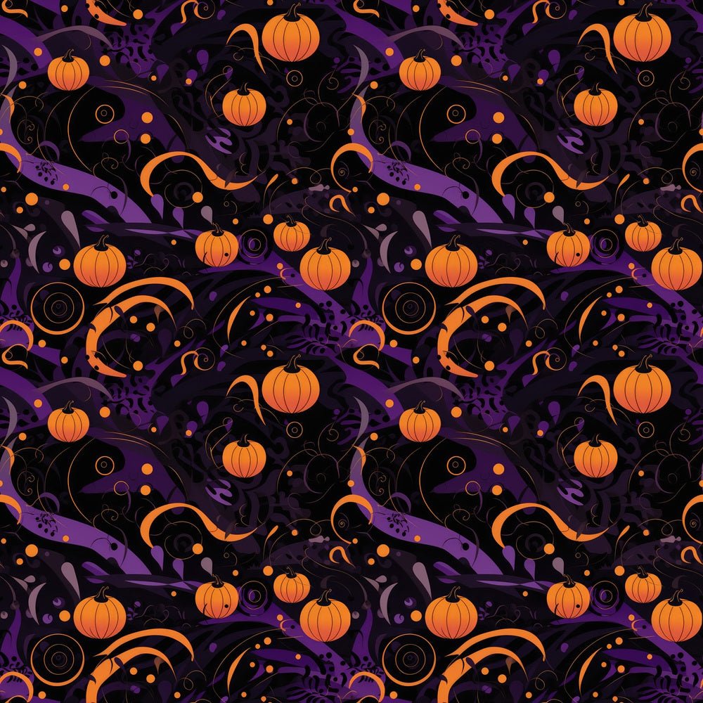 Abstract Halloween Fabric