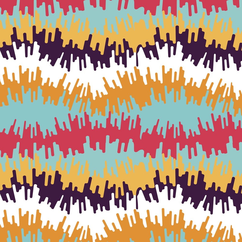 Abstract Striped Fabric - Multi