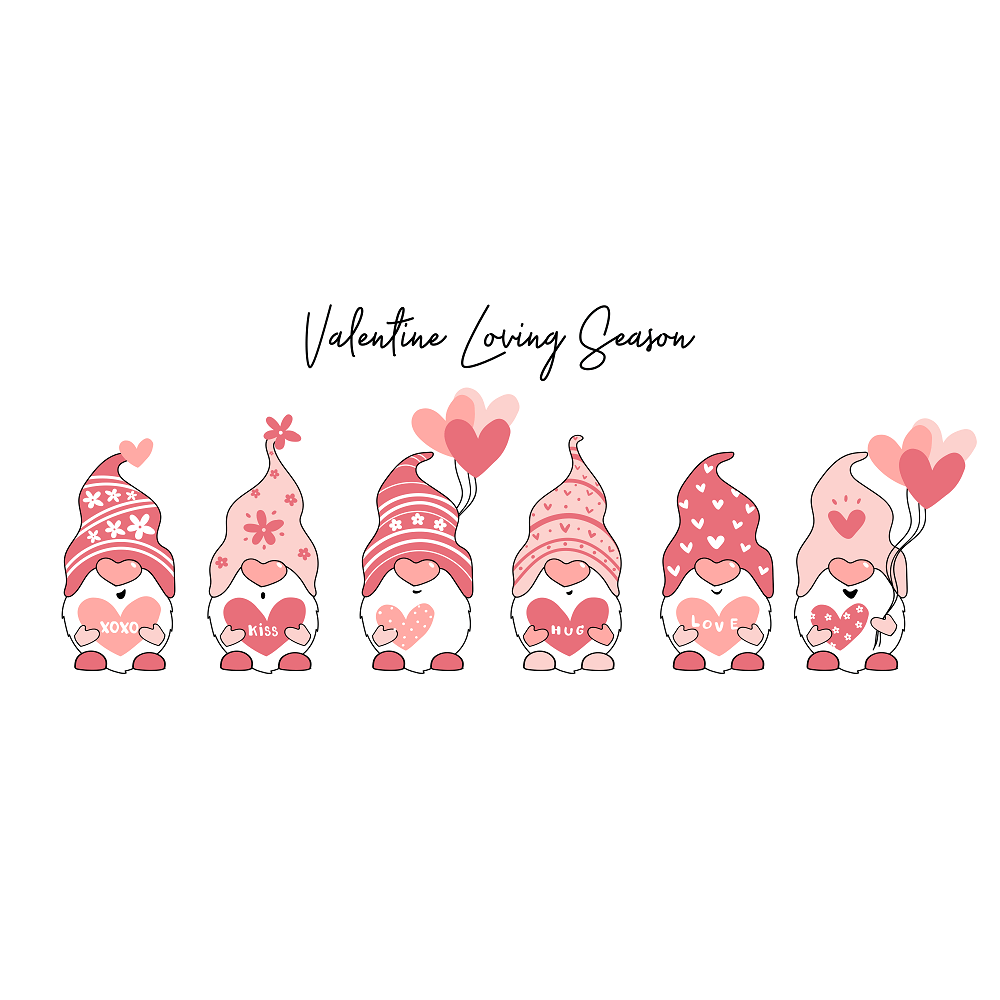 Valentine Loving Season Fabric Panel