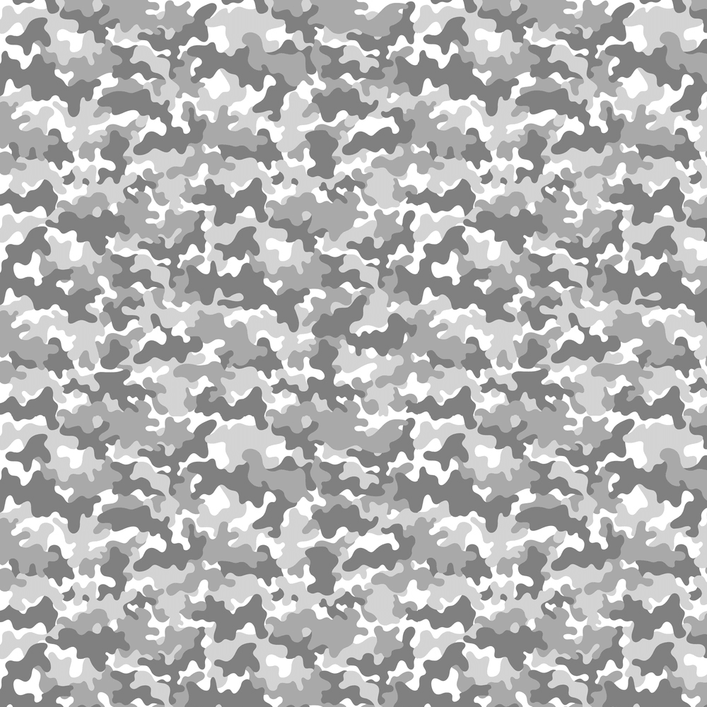 Vibrant Camouflage Fabric - Gray