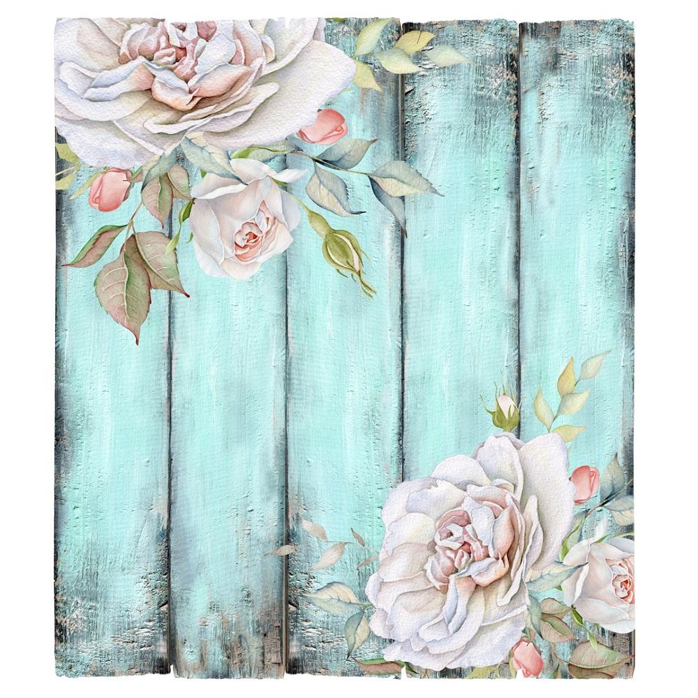 Watercolor Vintage Floral Bouquet Fabric Panel