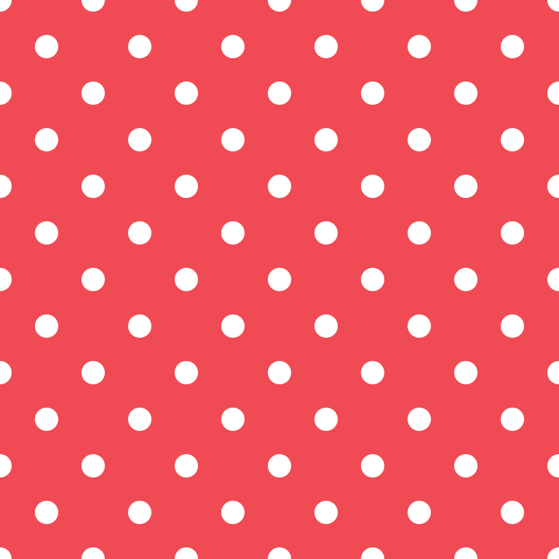 White Dots Fabric - Red