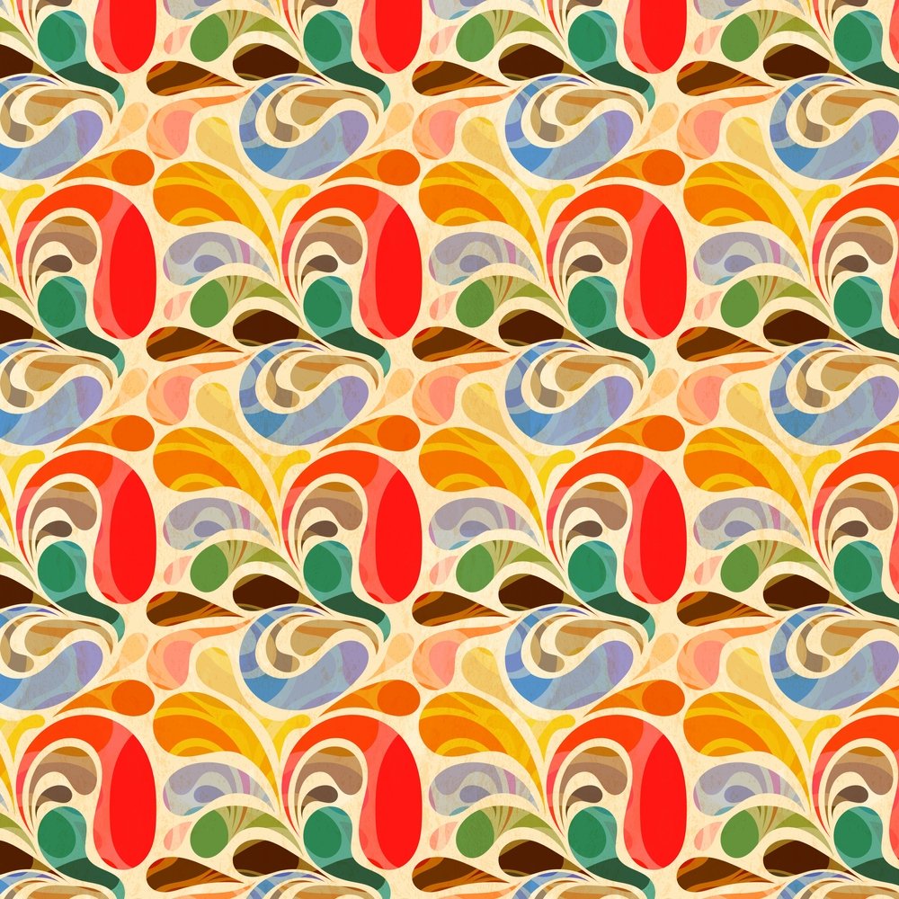 Abstract Floral Fabric - Multi