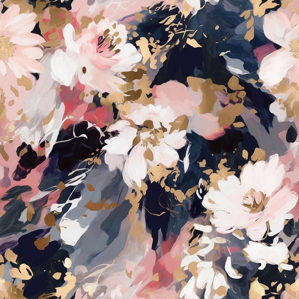 Abstract Flowers Pattern #6 Fabric