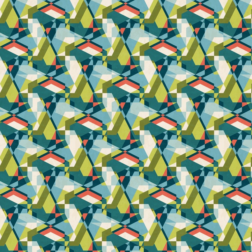 Abstract Geometric Fabric - Multi