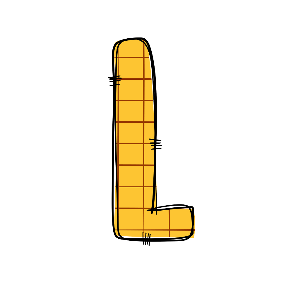 Western Cowboy ''L'' Plaid Fabric Panel