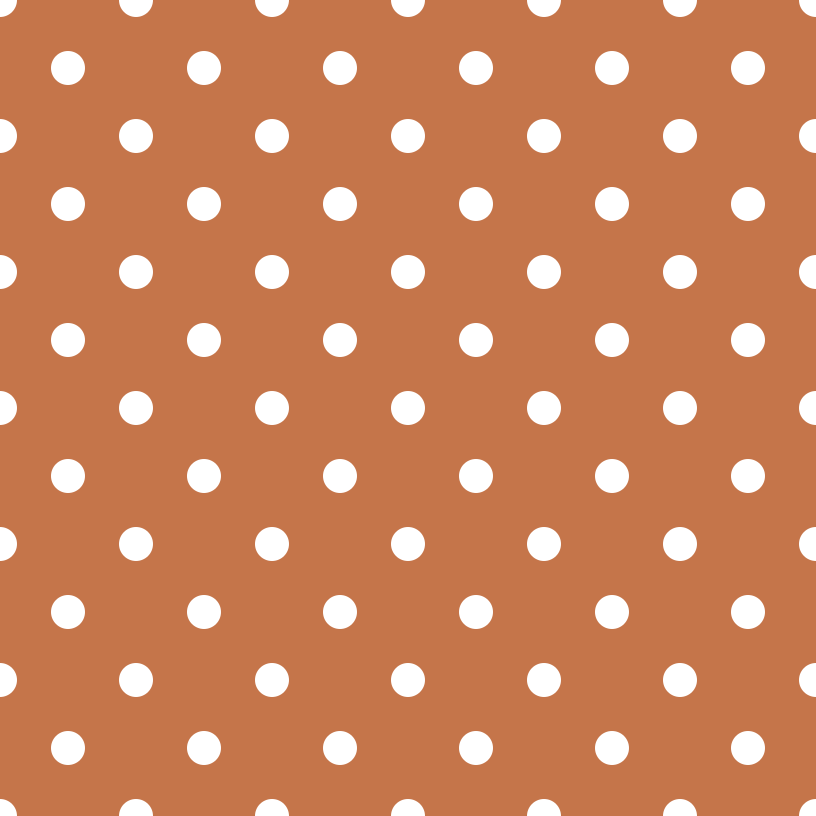 White Dots Fabric - Sienna