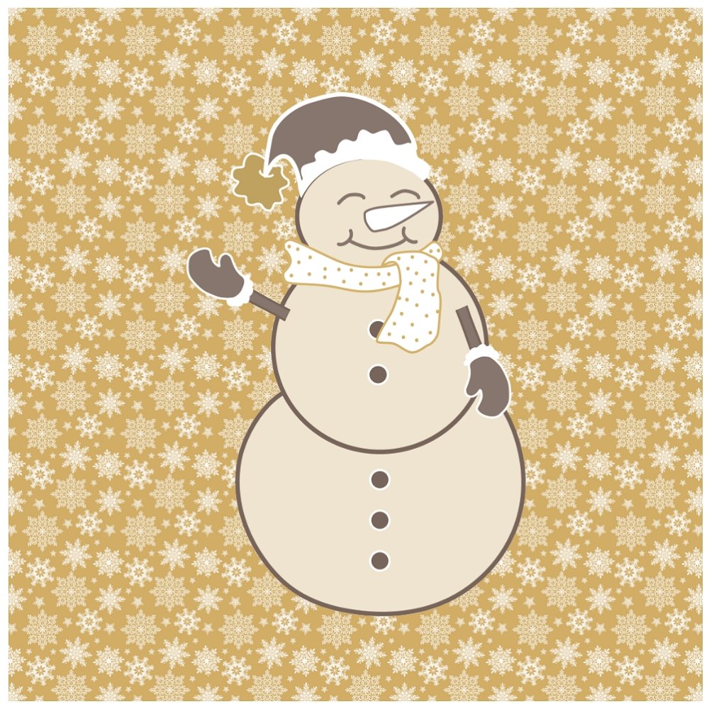 A Golden Christmas Pillow Panels