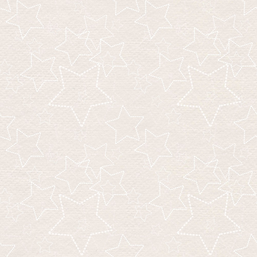 A Golden Christmas Stars Fabric