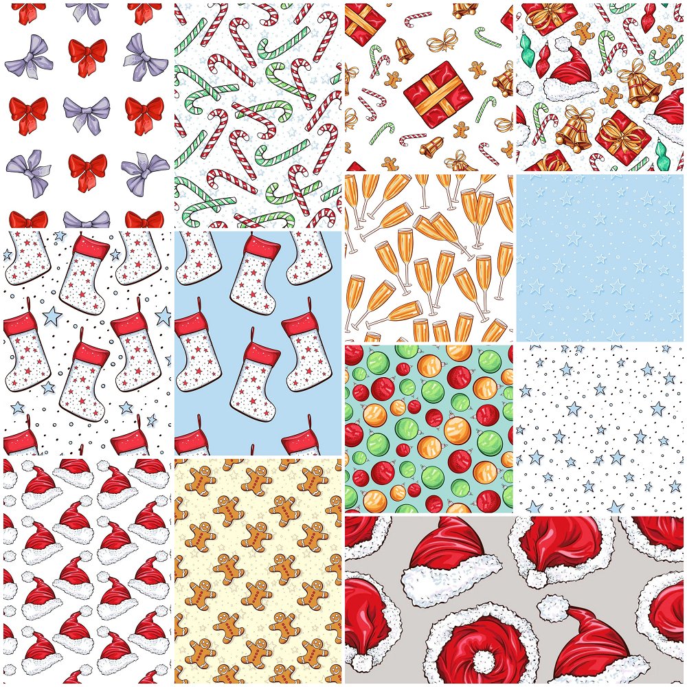 A Holly Jolly Christmas Fat Quarter Bundle - 13 Pieces