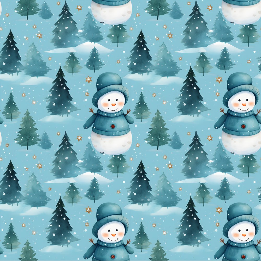 A Snowmans Winter with a Sweater Fabric