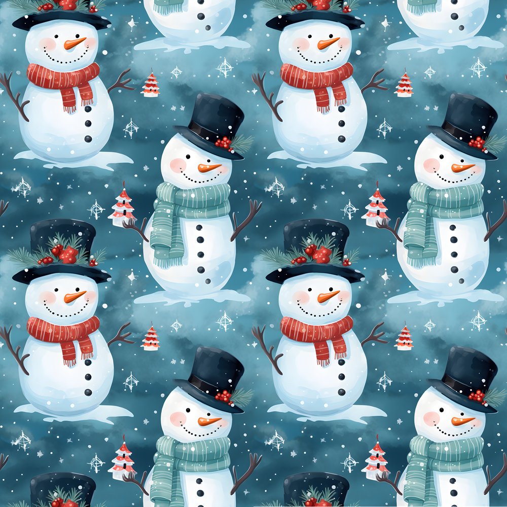 A Snowmans Winter with Ornament Fabric