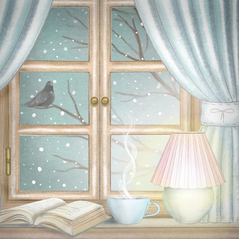 A Winter Night Fabric Panel