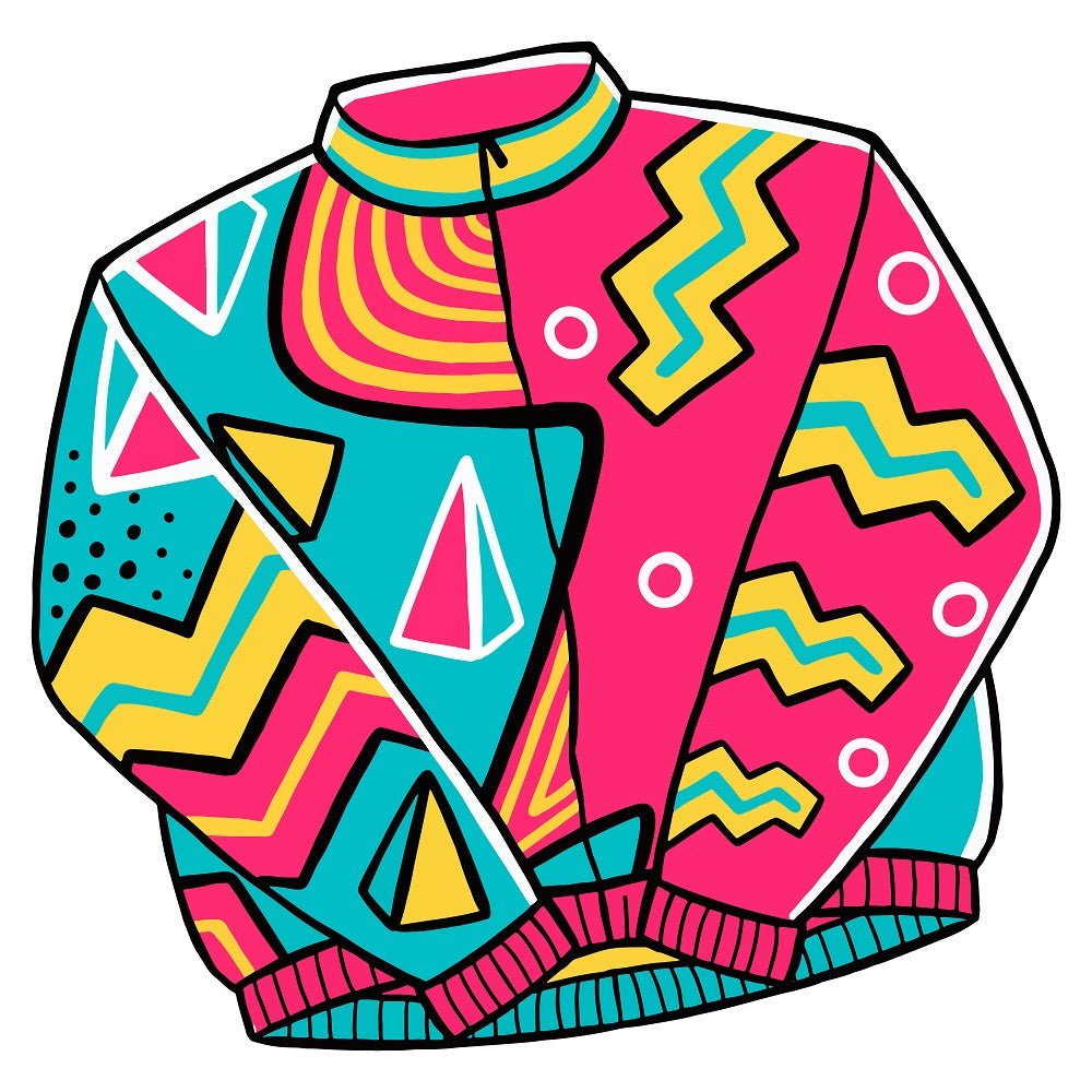 90s Vibe Fashion Fabric Panel