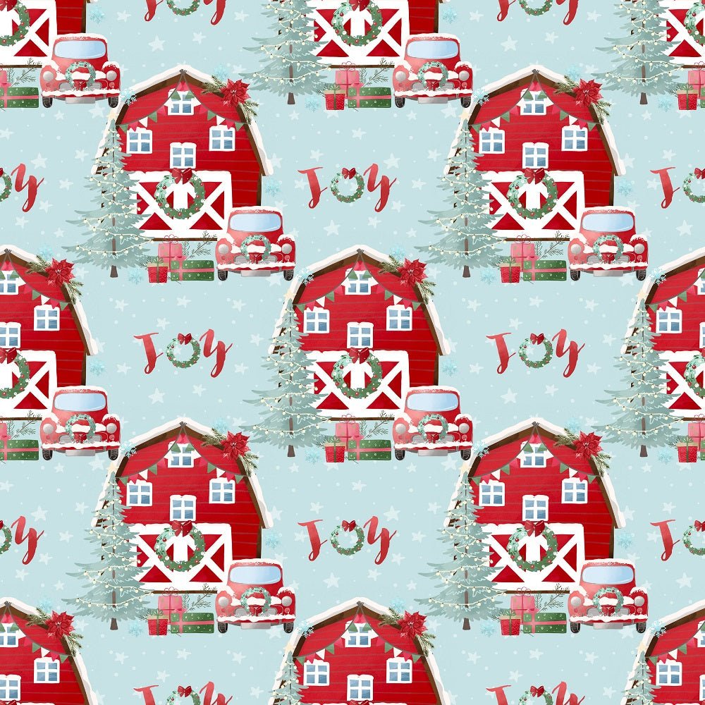 A Country Christmas Main Fabric - Blue