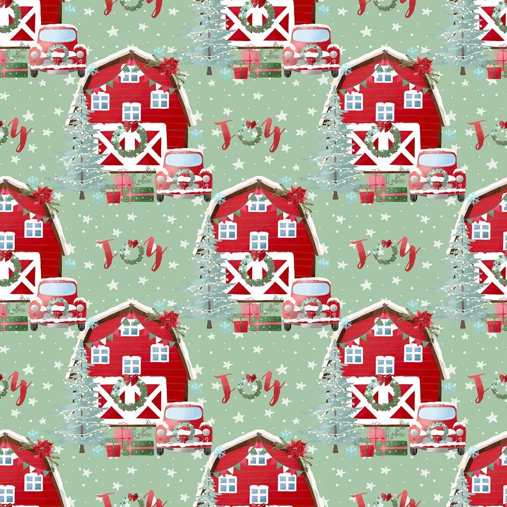 A Country Christmas Main Fabric - Green