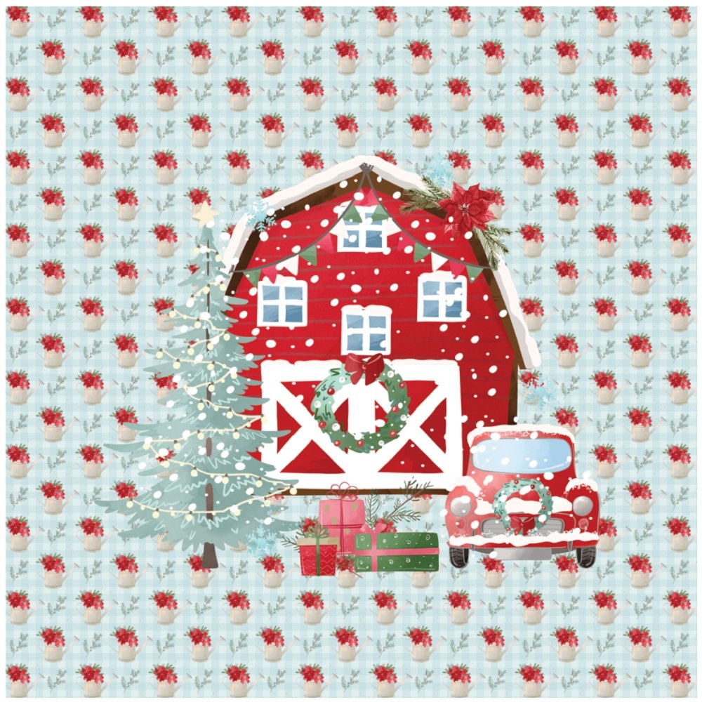 A Country Christmas Pillow Panels