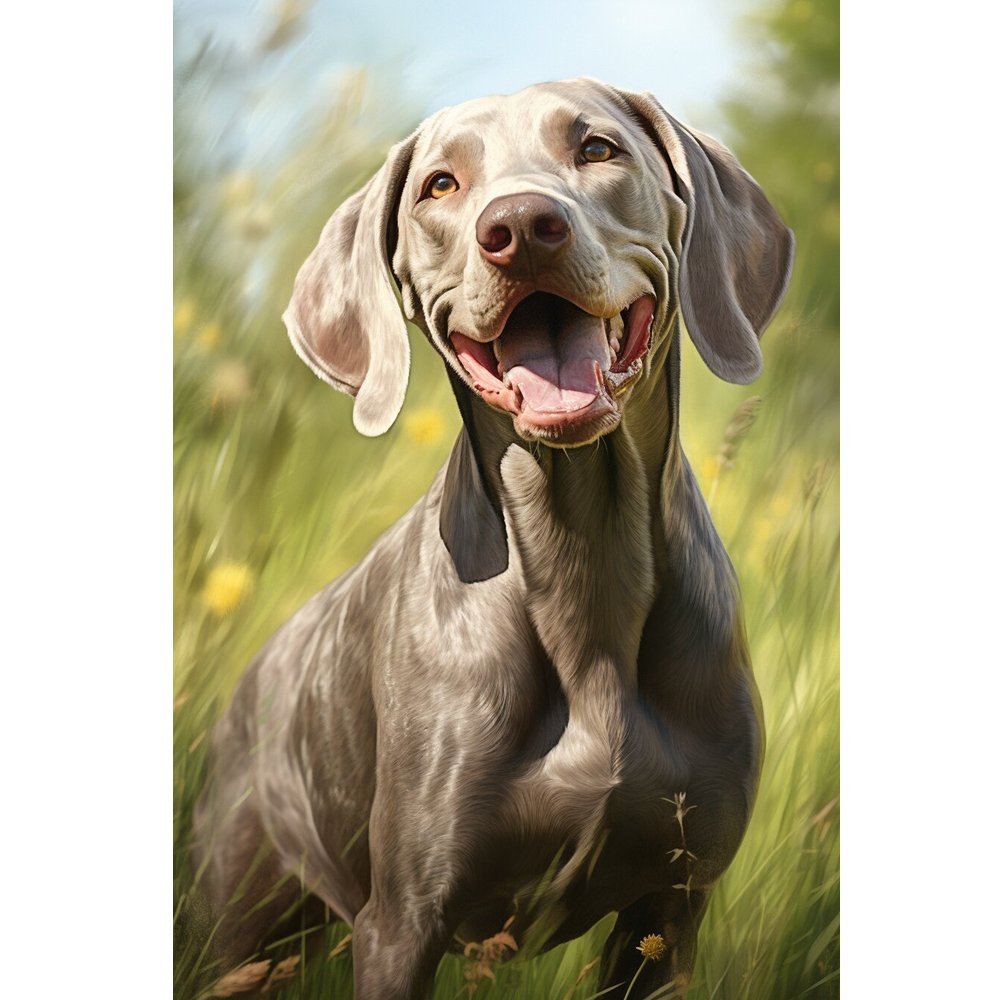 A Dog's Day Out Weimaraner Fabric Panel