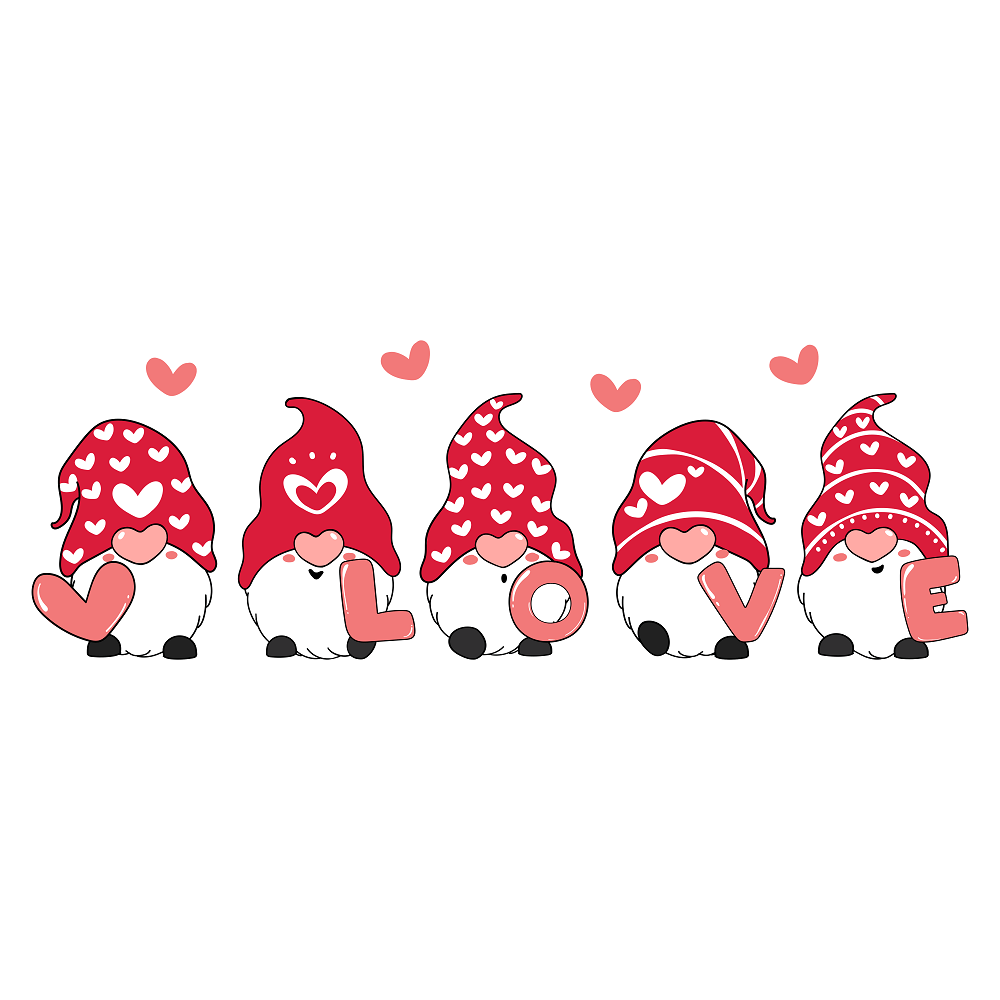 A Gnomes Love Fabric Panel