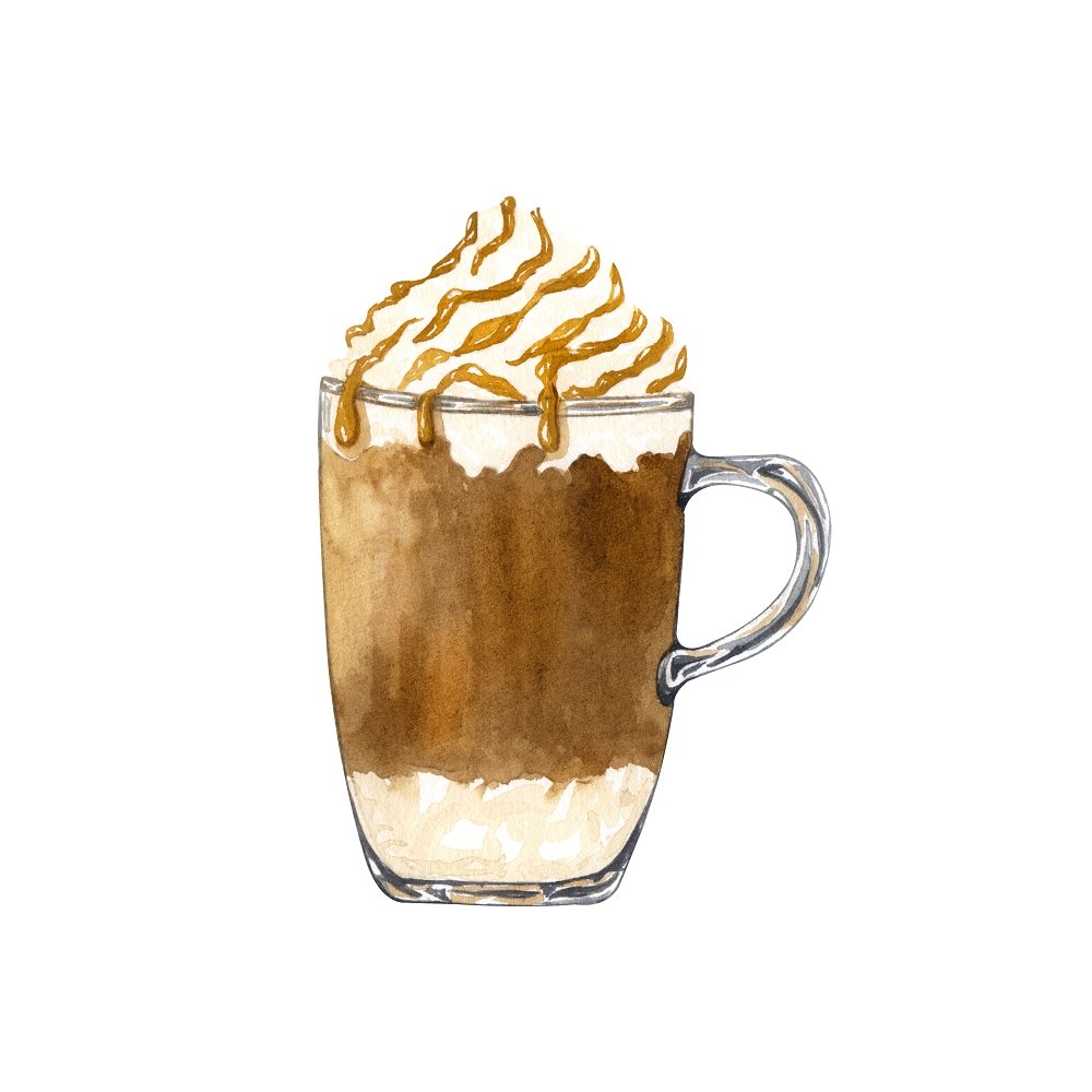 Vintage Caramel Frappe Fabric Panel