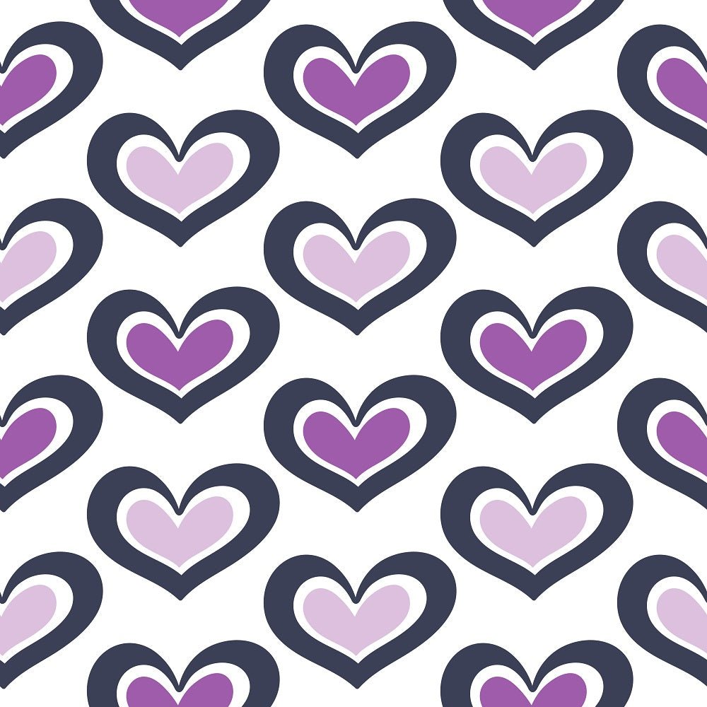 XOXO Hearts Pattern #1 Fabric