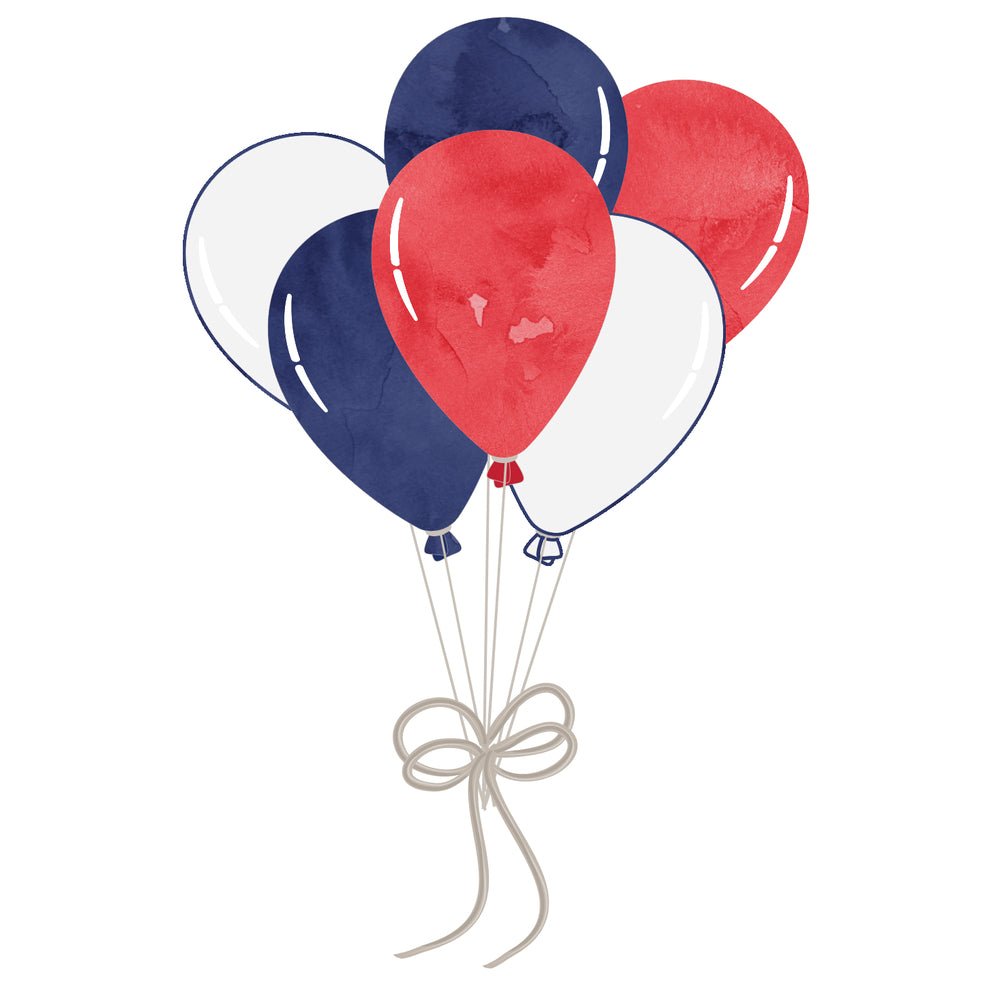 4th of July Balloons Fabric Panel