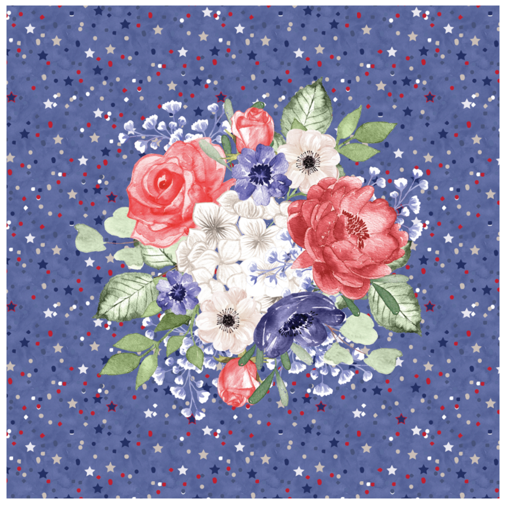 4th of July Bouquet Pillow Panels