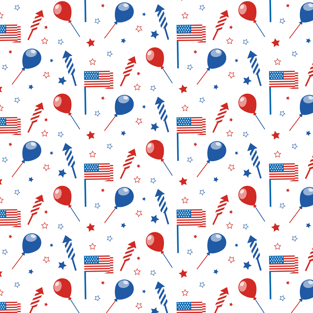 4th Of July Decorations Fabric - Multi