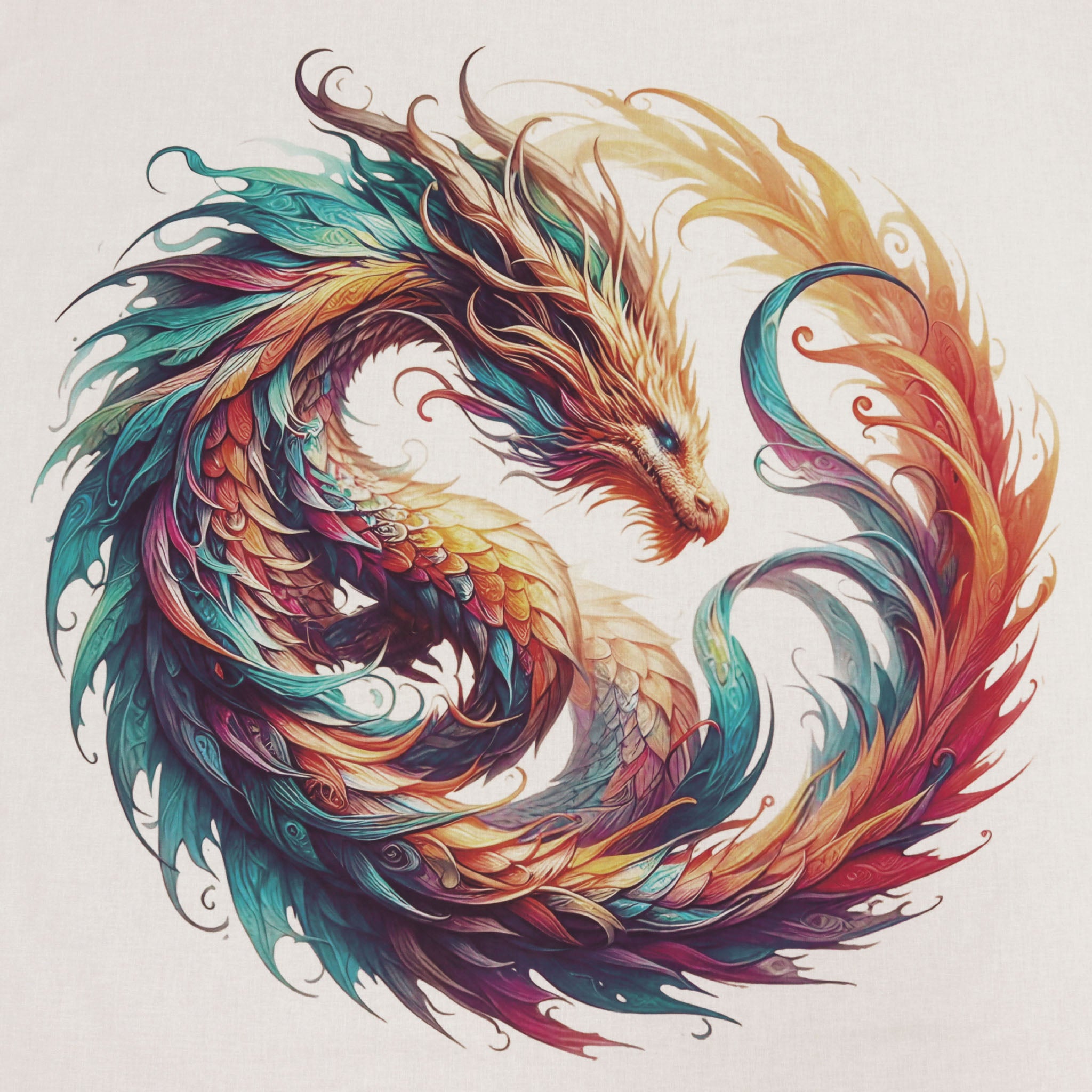 The Dragon Lair Dragon #19 Fabric Panel