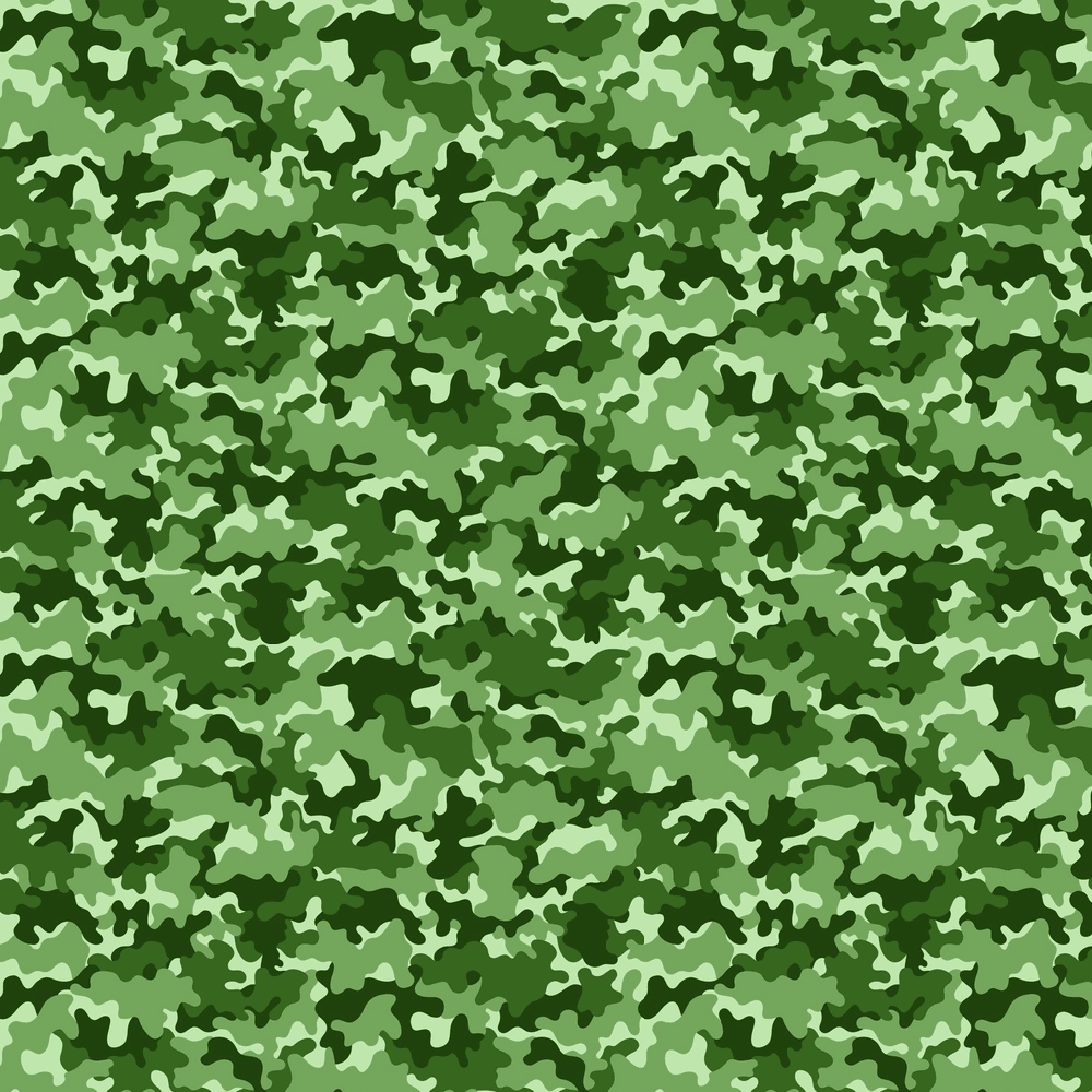 Vibrant Camouflage Fabric - Green