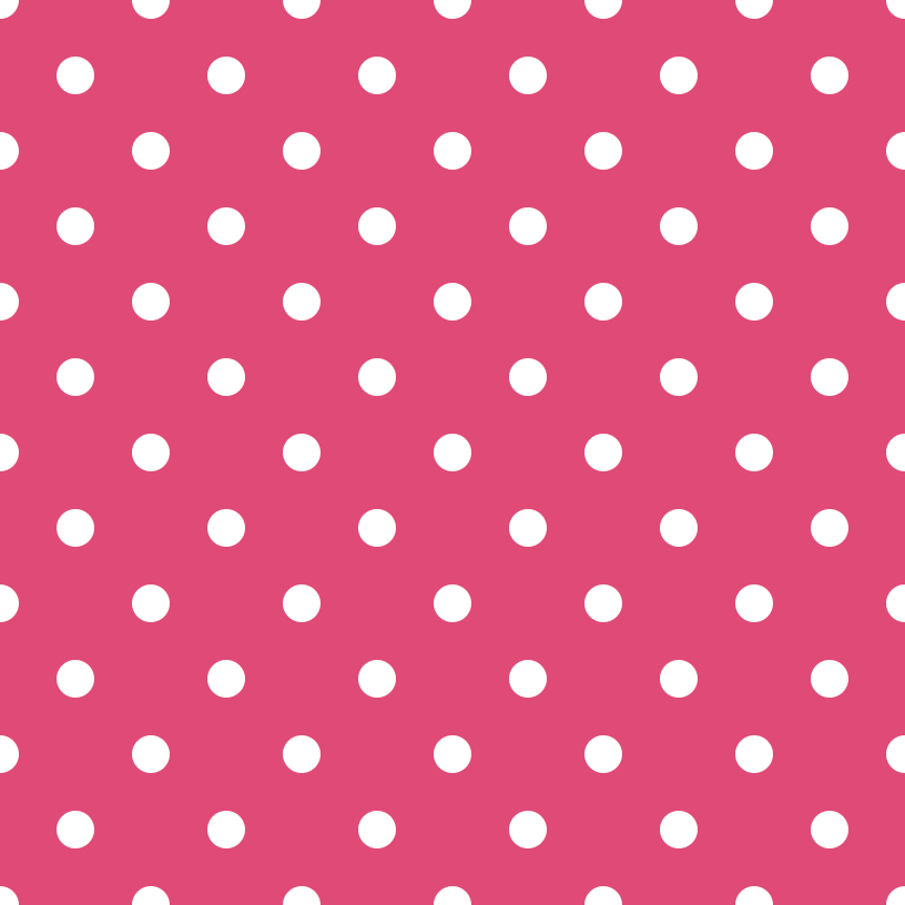 White Dots Fabric - Pink Carmine