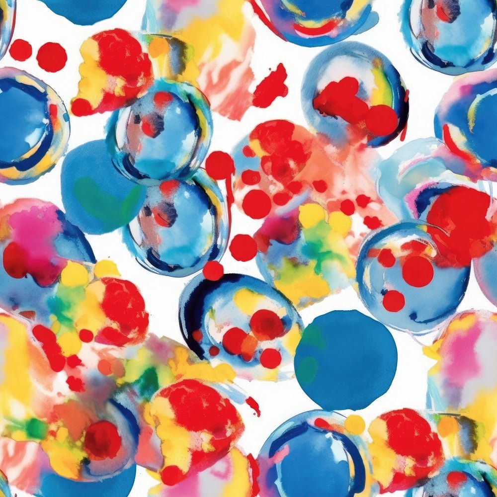 Abstract Summer Circles #10 Fabric