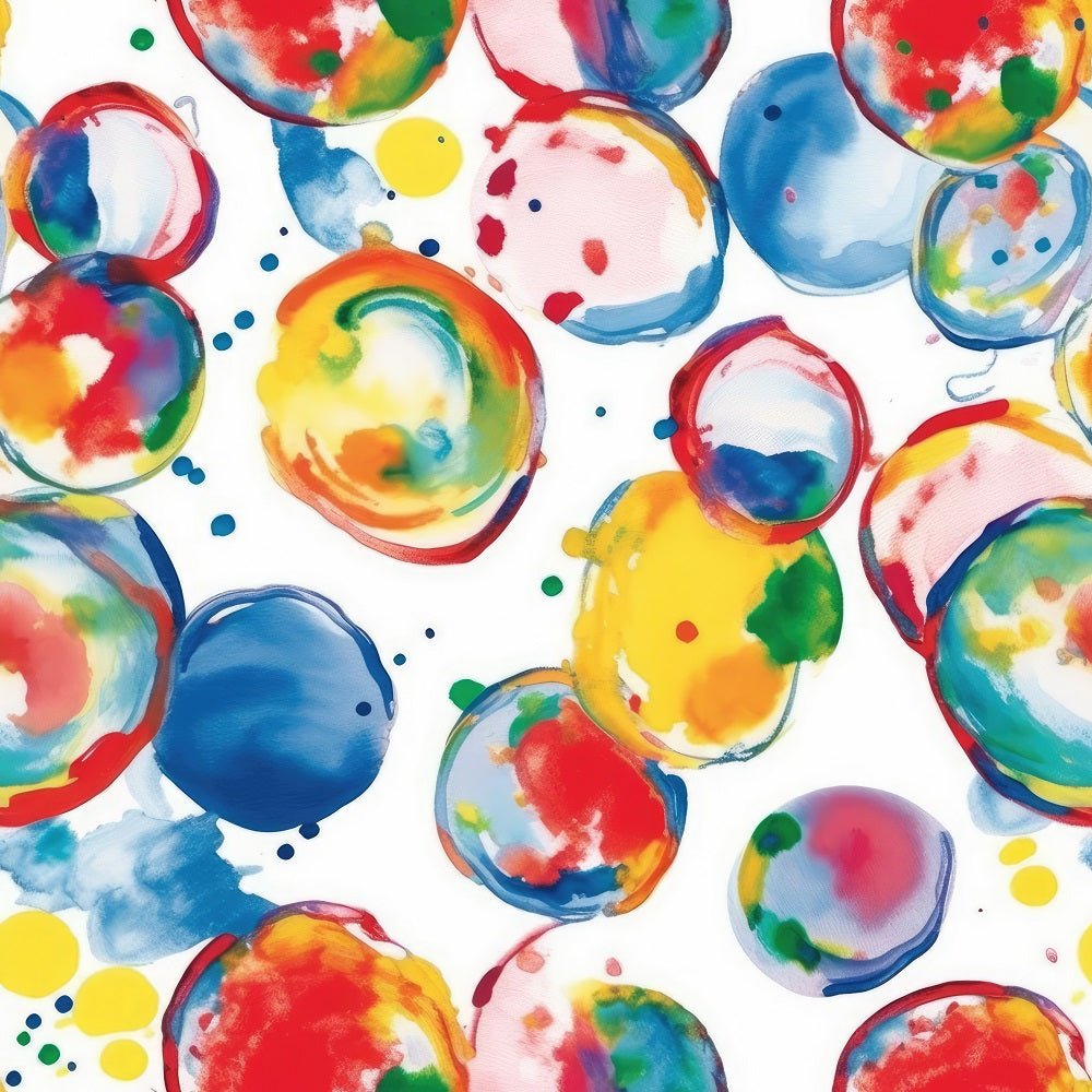 Abstract Summer Circles #4 Fabric