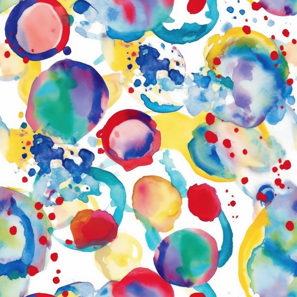 Abstract Summer Circles #5 Fabric