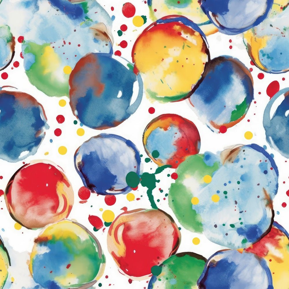 Abstract Summer Circles #8 Fabric