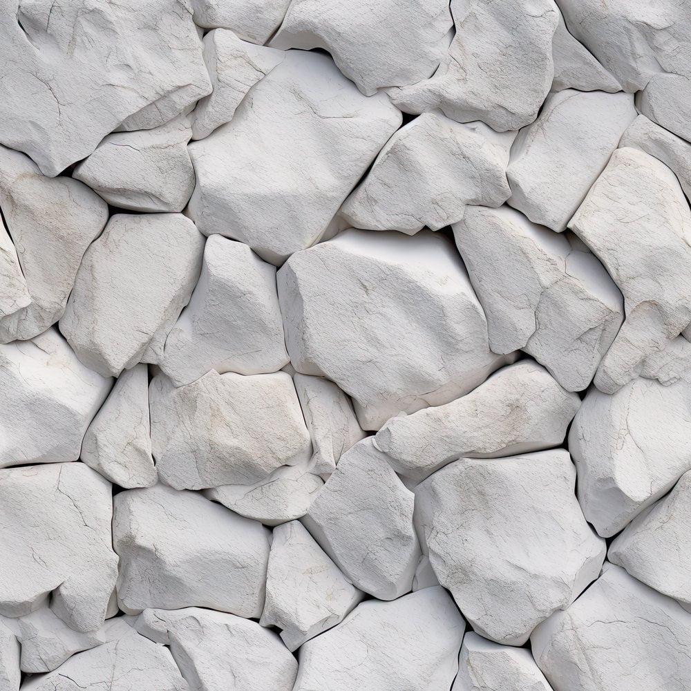 White Stone Texture Pattern #3 Fabric