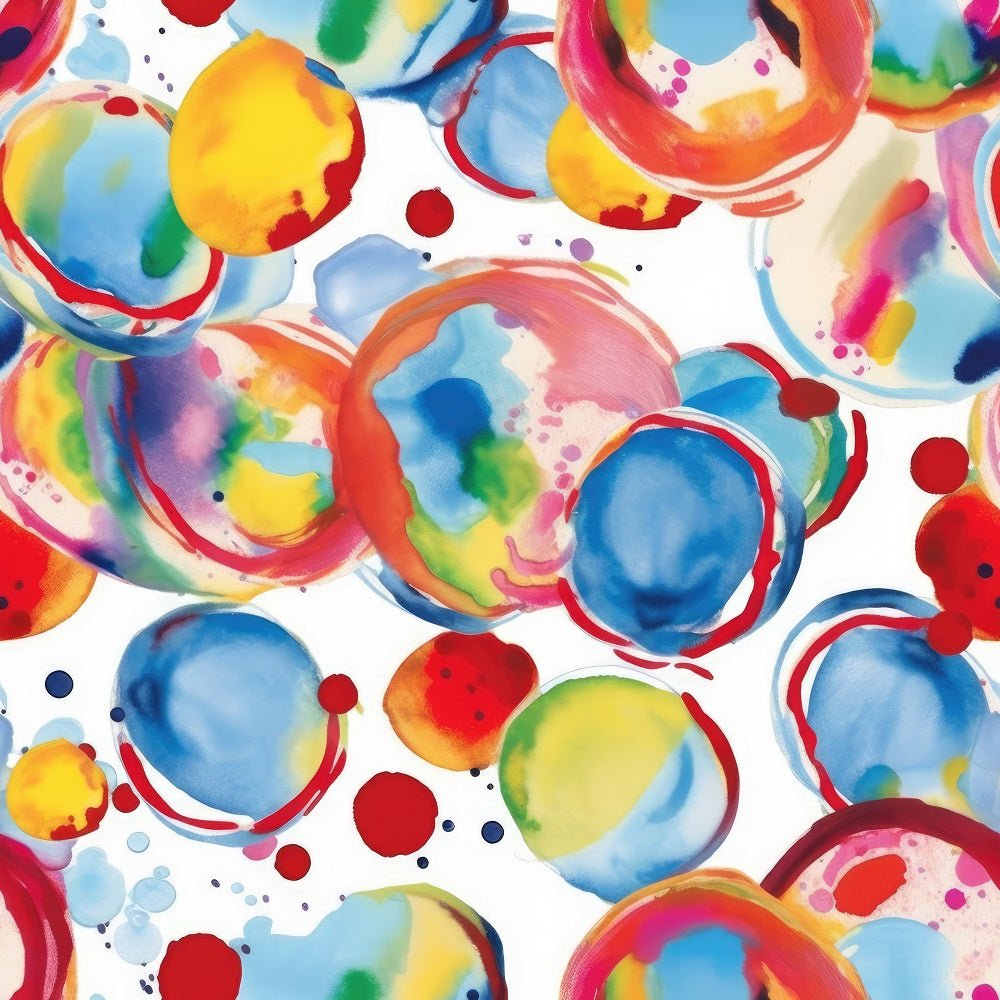 Abstract Summer Circles #6 Fabric