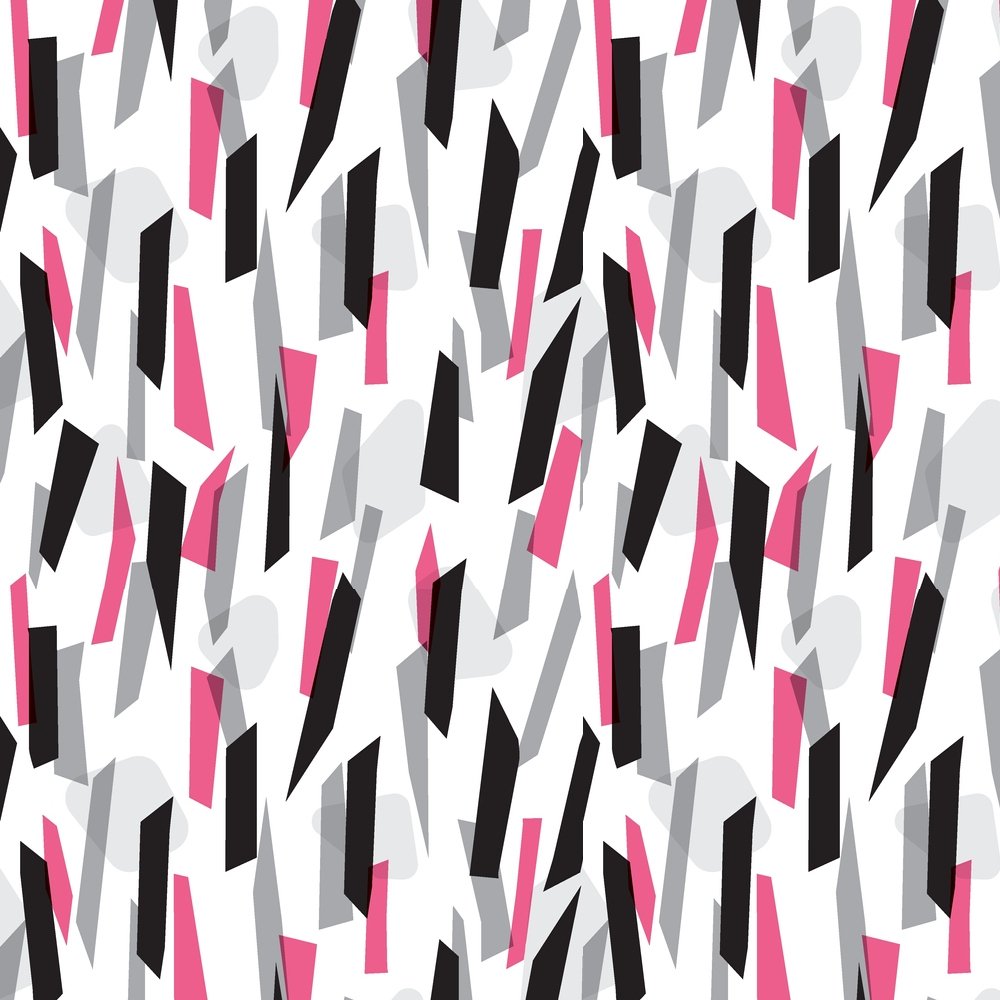 Abstract Trapezoid Fabric - Multi